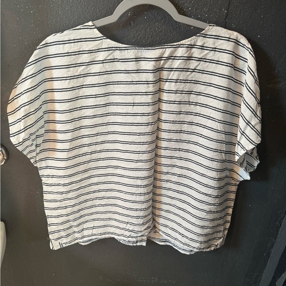 CAbi Black and White Striped Blouse - Picture 4 of 4